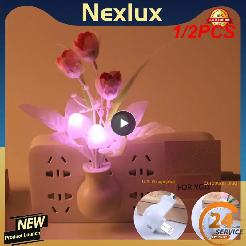 1/2PCS Color Night Light EU/US Plug Induction Mushroom Night Lights Luminous Wall Lamp 220V LED Mushroom Lamp Home Led Night
1/2PCS Color Night Light EU/US Plug Induction Mushroom Night Lights Luminous Wall Lamp 220V LED Mushroom Lamp Home Led Night