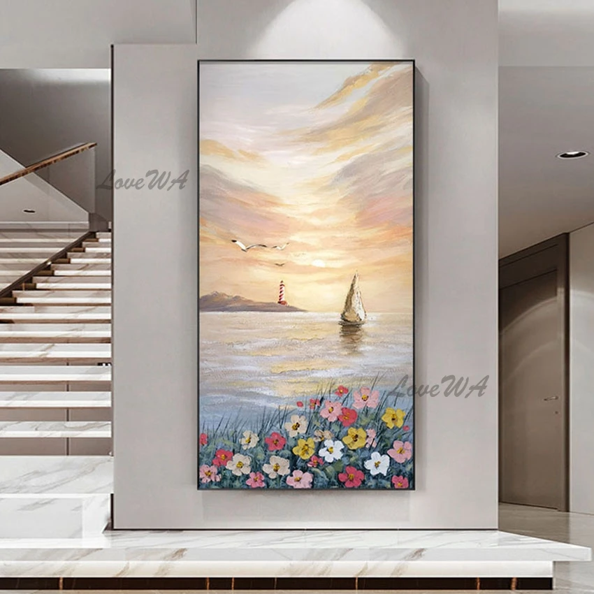 Abstract Flowers Pictures Wall Seascapes With Boats Beautiful Scenery Painting Unframed Gallery Canvas Art For Hotel Painting
Abstract Flowers Pictures Wall Seascapes With Boats Beautiful Scenery Painting Unframed Gallery Canvas Art For Hotel Painting