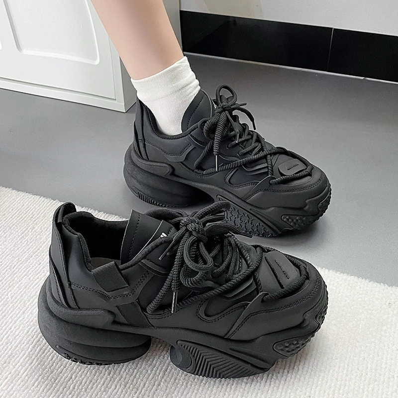 Women's Sneakers 2024 Spring Autumn Platform Shoes for Woman 2024 Fashion Lace-Up Outdoors Solid Color Ladies Vulcanize Shoes
Women's Sneakers 2024 Spring Autumn Platform Shoes for Woman 2024 Fashion Lace-Up Outdoors Solid Color Ladies Vulcanize Shoes