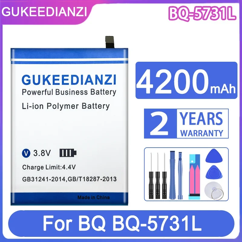 GUKEEDIANZI Replacement Battery BQ-5731L 4200mAh For BQ BQ5731L Mobile Phone Batteries
GUKEEDIANZI Replacement Battery BQ-5731L 4200mAh For BQ BQ5731L Mobile Phone Batteries