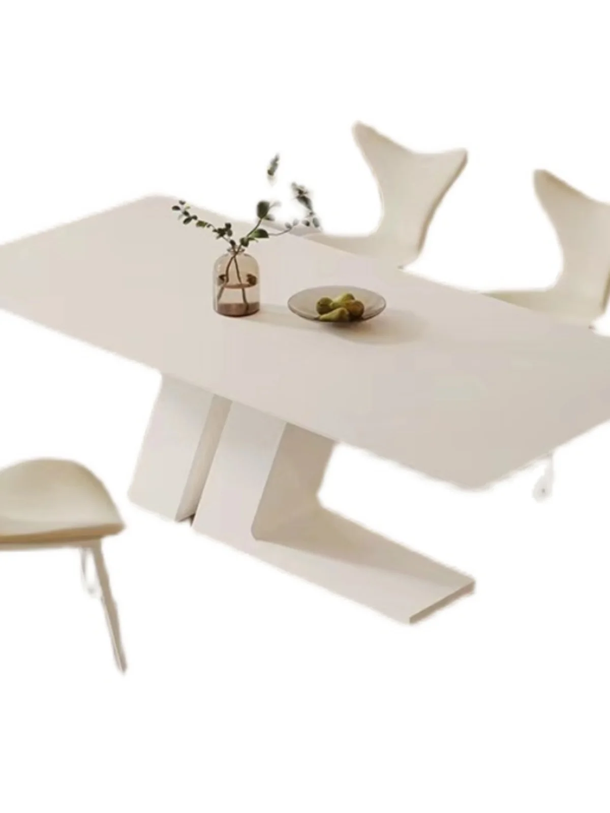 Cream style household matte dining table minimalist modern minimalist rectangular dining table chair combination
Cream style household matte dining table minimalist modern minimalist rectangular dining table chair combination