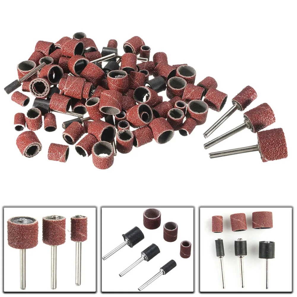 102pcs Abrasive Disc Head 1/4 3/8 1/2 Inch Sanding Drum Set With Rod Sanding Mandrels Sanding Band Fits Dremel Rotary Tool Kit
102pcs Abrasive Disc Head 1/4 3/8 1/2 Inch Sanding Drum Set With Rod Sanding Mandrels Sanding Band Fits Dremel Rotary Tool Kit