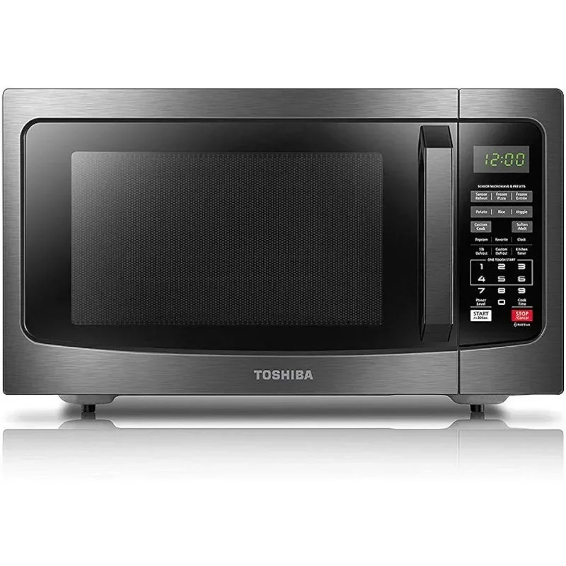 

HAOYUNMA Countertop Microwave Ovens 1.2 Cu Ft, 12.4"Removable Turntable Smart Humidity Sensor12Auto Menus Mute Function ECO Mode