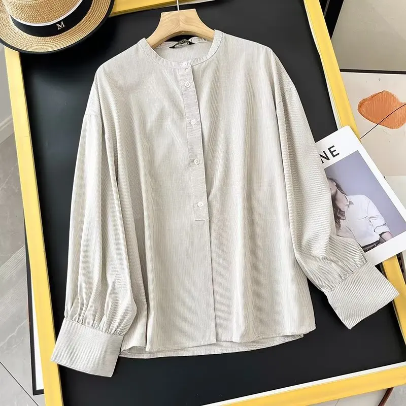 Dave&Di New French Indie Folk Stand Collar Style Cotton Commuter Shirt Fashion Ladies Casual Blouse Women Tops
Dave&Di New French Indie Folk Stand Collar Style Cotton Commuter Shirt Fashion Ladies Casual Blouse Women Tops
