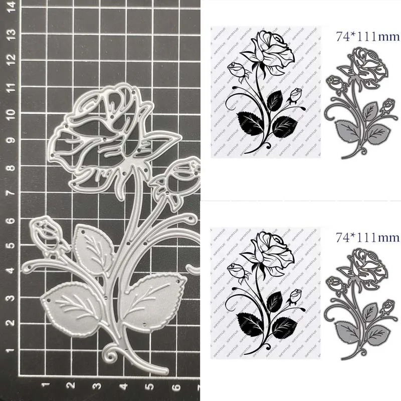 Rose Flower Metal Cutting Dies Diy Scrapbooking Photo Album Decorative Embossing Paper Card Crafts 
Rose Flower Metal Cutting Dies Diy Scrapbooking Photo Album Decorative Embossing Paper Card Crafts