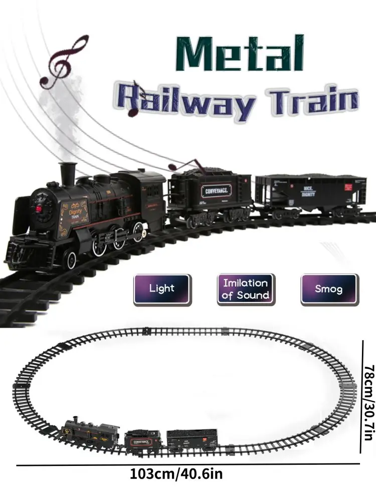 High Quality Alloy Train Track Car Add Water Emit Smoke Toy Metal Train Carriage Railway Train Toys Locomotive with sound&light
High Quality Alloy Train Track Car Add Water Emit Smoke Toy Metal Train Carriage Railway Train Toys Locomotive with sound&light