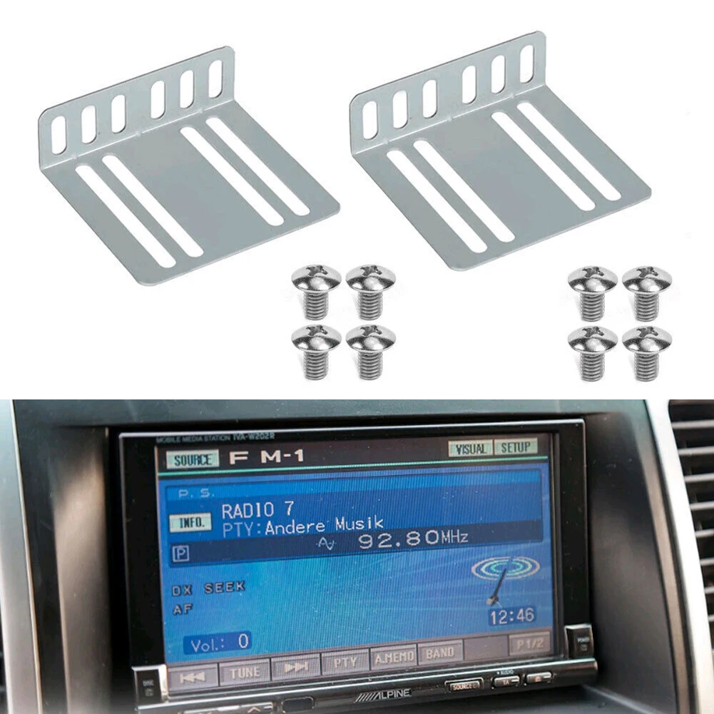 Car Universal Holder 2 Din Car Radio Installation Kit MP5 Mounting Accessory For Car DVD/CD Players Installation Bracket
Car Universal Holder 2 Din Car Radio Installation Kit MP5 Mounting Accessory For Car DVD/CD Players Installation Bracket