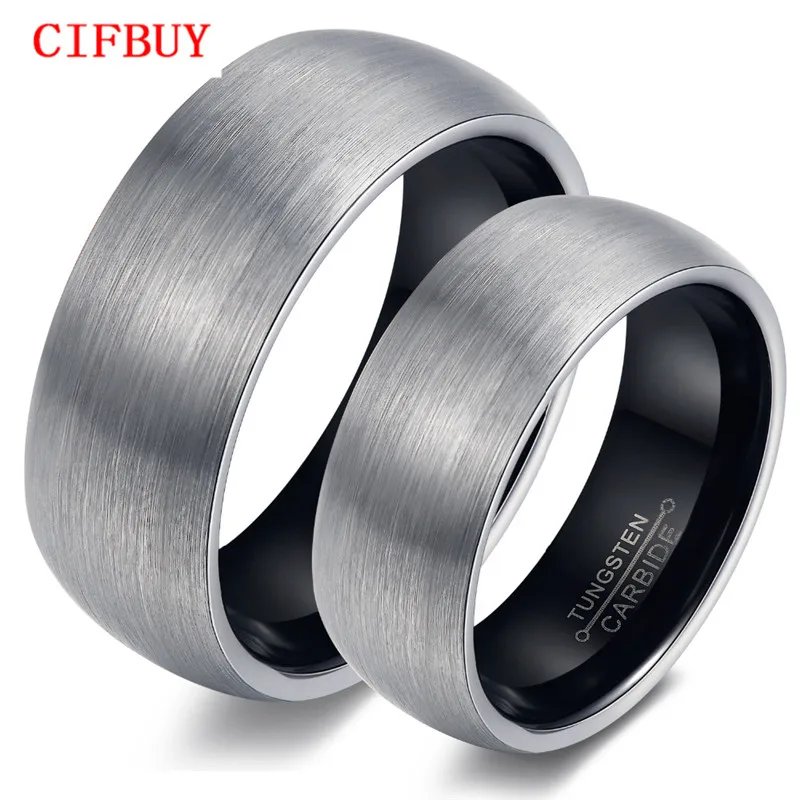 Кольца для пар, Вольфрамовая сталь, браслет для свадьбы, помолвки, розовое золото или черный цвет, мужские и женские, высокое качество, не линяют, WJ247