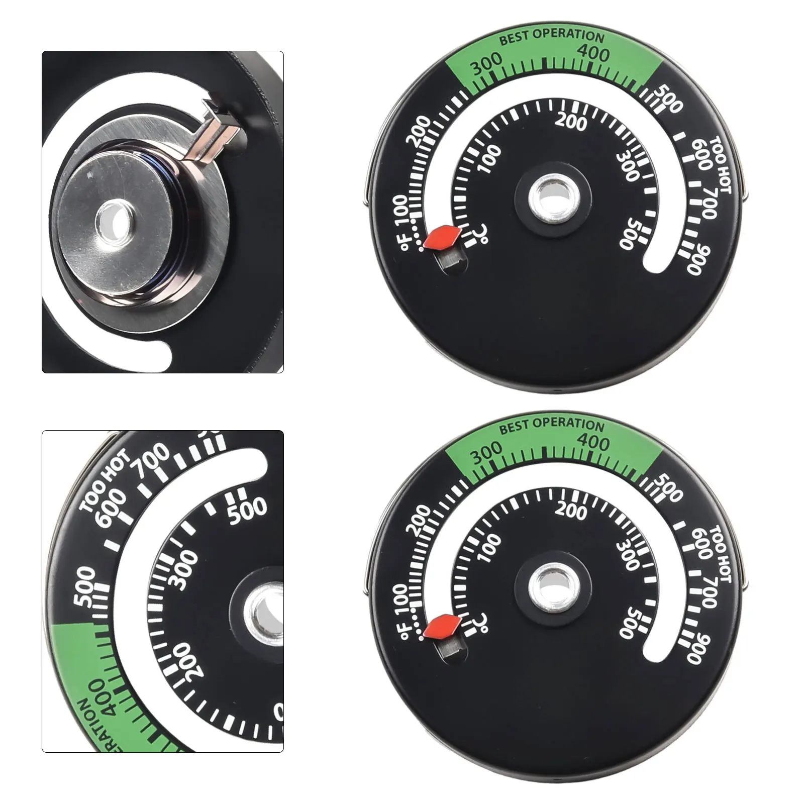 Oven Magnetic Dial Thermometer Durable Aluminum Thermometer Prevents Overheating Easy to Read Display Set of 2 2
Oven Magnetic Dial Thermometer Durable Aluminum Thermometer Prevents Overheating Easy to Read Display Set of 2 2
