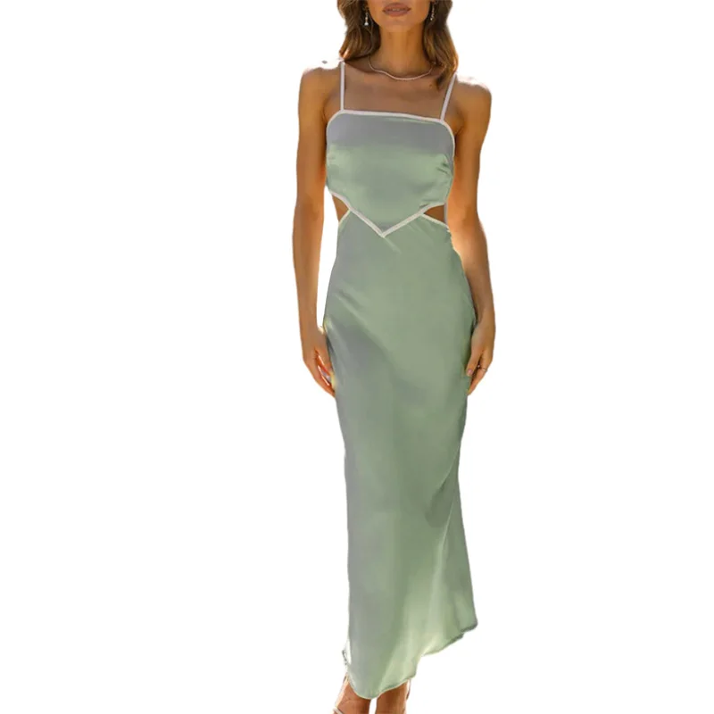 Summer Cross Open Back Slip Dresses Women Sleeveless Spaghetti Strap Square Neck Slim Bodycon Dress Party Beach Clothes
Summer Cross Open Back Slip Dresses Women Sleeveless Spaghetti Strap Square Neck Slim Bodycon Dress Party Beach Clothes