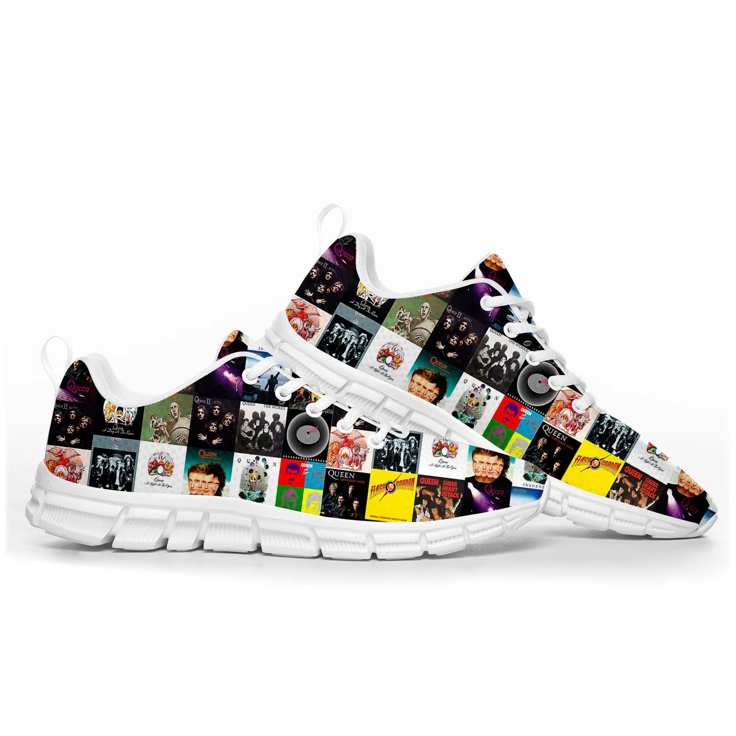 Кроссовки Queen рок-группы, модная спортивная обувь для мужчин, женщин, подростков, детей, повседневные, под заказ, белые 
Кроссовки Queen рок-группы, модная спортивная обувь для мужчин, женщин, подростков, детей, повседневные, под заказ, белые