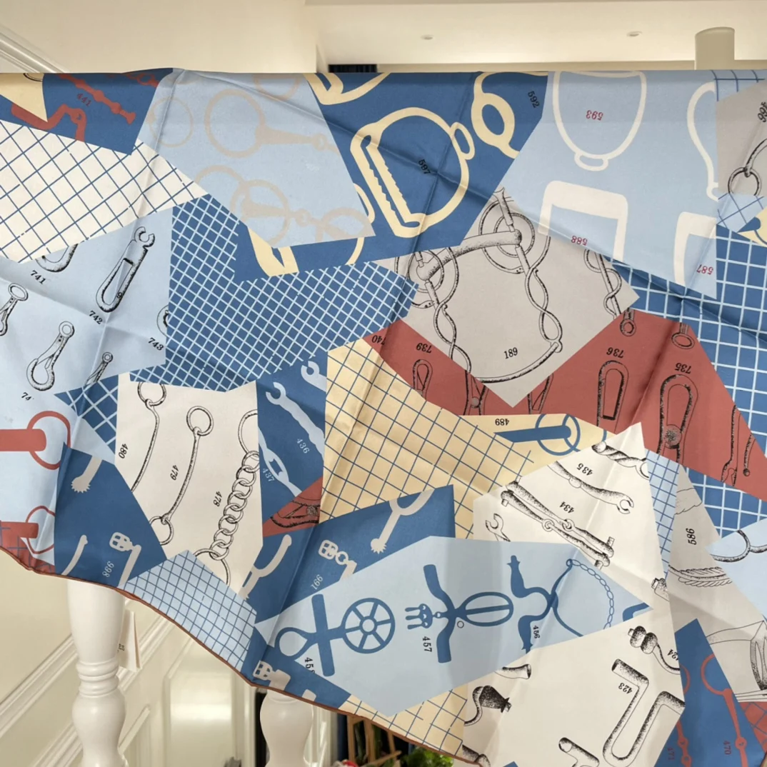 H Brand 90*90cm Silk Twill Women Square Scarves Luxury Modern Nature Silk Lady Foulard
H Brand 90*90cm Silk Twill Women Square Scarves Luxury Modern Nature Silk Lady Foulard
