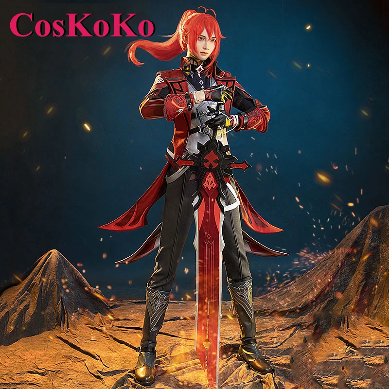 CosKoKo Diluc Cosplay Anime Game Genshin Impact Costume New Skin Combat Uniforms Full Set Halloween Party Role Play Clothing
CosKoKo Diluc Cosplay Anime Game Genshin Impact Costume New Skin Combat Uniforms Full Set Halloween Party Role Play Clothing