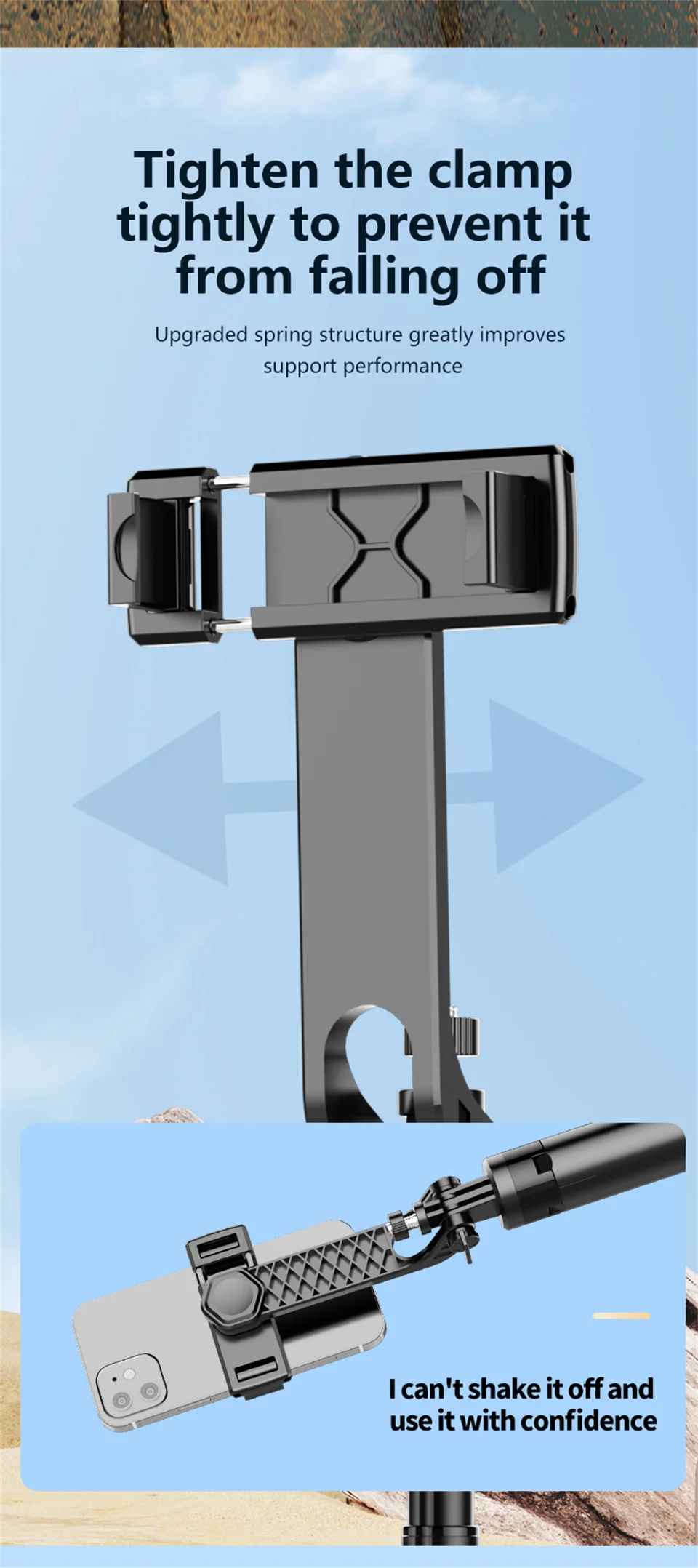 COOL DIER 2025 New Selfie Stick Tripod for Cell Phone, Portable camera phone tripods for iPhone Samsung Huawei Xiaomi Smartphone COOL DIER 2025 New Selfie Stick Tripod for Cell Phone, Portable camera phone tripods for iPhone Samsung Huawei Xiaomi Smartphone
