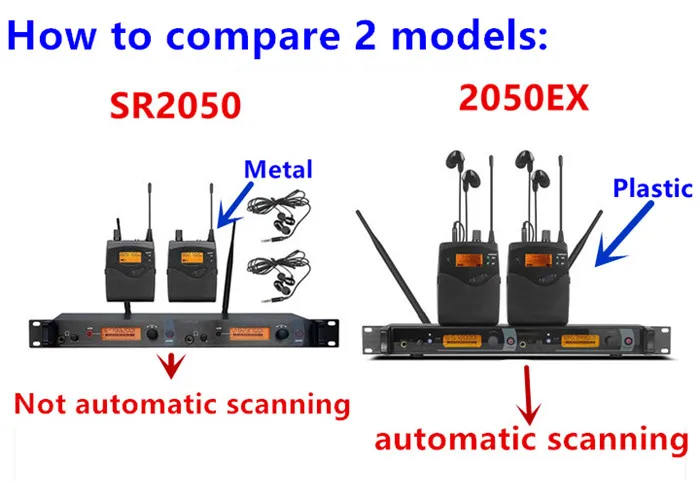TKG Mono Ear Monitoring System in-ear IEM SR2050 Professional UHF Wireless 8 Receivers in ear monitor system for band drummer TKG Mono Ear Monitoring System in-ear IEM SR2050 Professional UHF Wireless 8 Receivers in ear monitor system for band drummer