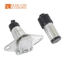 7 Pin Small Round Female Metal Trailer Socket And Male Plug Connector RV Camper Caravan Parts Accessories
7 Pin Small Round Female Metal Trailer Socket And Male Plug Connector RV Camper Caravan Parts Accessories
