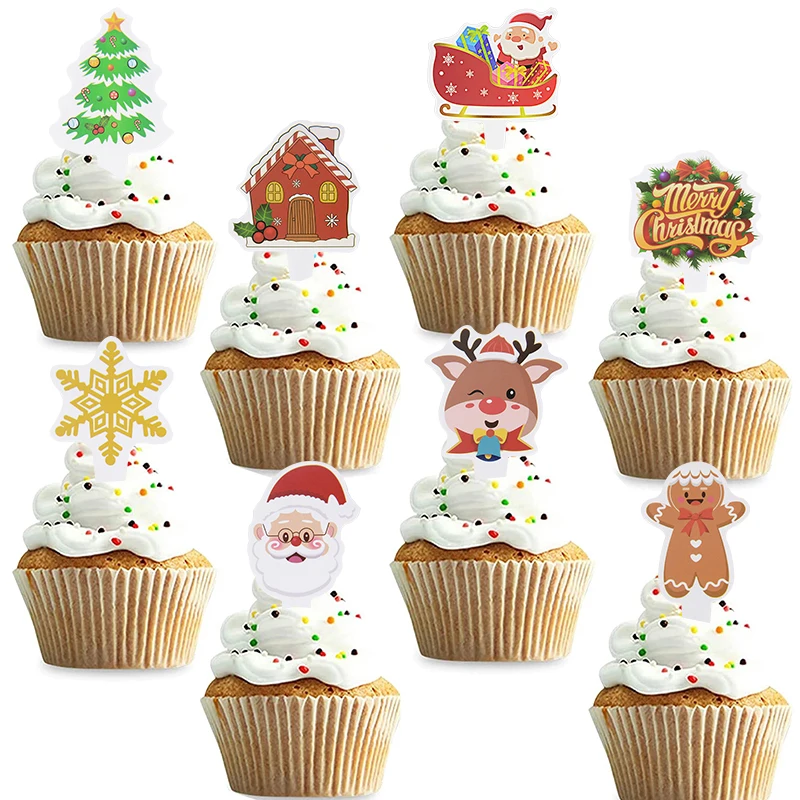 14Pcs Merry Christmas Cupcake Topper Santa Snowflake Xmas Tree Baking Cake Toppers For Christmas Cake Decor Tools New Year Gifts
14Pcs Merry Christmas Cupcake Topper Santa Snowflake Xmas Tree Baking Cake Toppers For Christmas Cake Decor Tools New Year Gifts