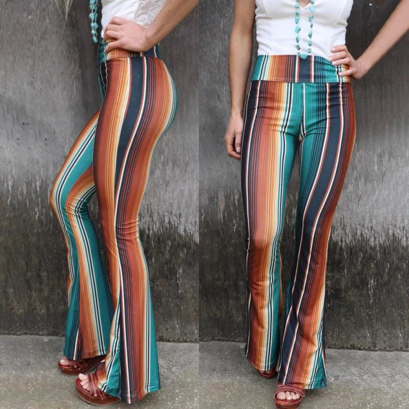 2023 Spring and Summer Women's Clothing New Fashion Printed Tight High Waist Casual Pants Bell-Bottom Pants
2023 Spring and Summer Women's Clothing New Fashion Printed Tight High Waist Casual Pants Bell-Bottom Pants