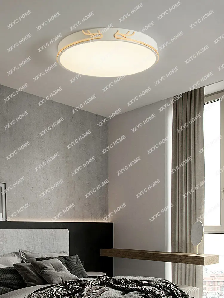 

Style Bedroom Light Simple Modern Cozy and Romantic round Ceiling Light Master Bedroom Room Light