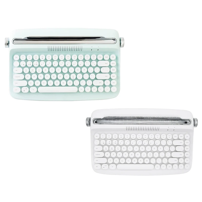 Wireless Typewriter Keyboard Retro Bluetooth Keyboard USB Mechanical Keycaps For Desktop PC/Laptop
Wireless Typewriter Keyboard Retro Bluetooth Keyboard USB Mechanical Keycaps For Desktop PC/Laptop