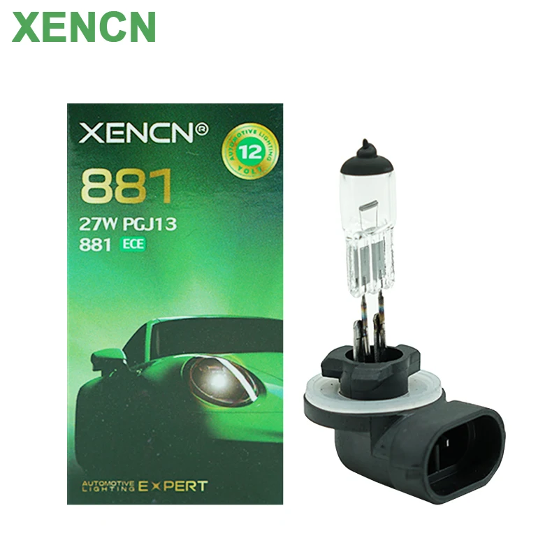 

XENCN 881/H27 Car Halogen Fog Lamp 12V 27W PGJ13 3200K Standard Headlight Original Bulbs White Auto Light, Pair