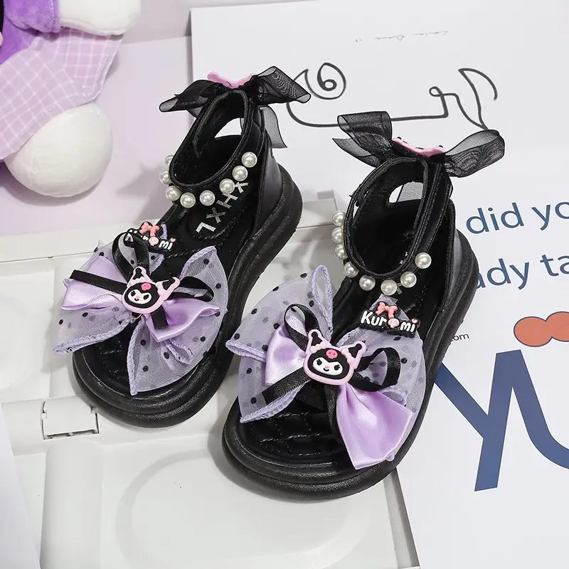 2024 Girls Pearl Kuromi Sandals Sanrio Kawaii Anime Shoes Summer Sweet Cute Babys Black Roman Sandals Bow Tide Gift for Kids
2024 Girls Pearl Kuromi Sandals Sanrio Kawaii Anime Shoes Summer Sweet Cute Babys Black Roman Sandals Bow Tide Gift for Kids