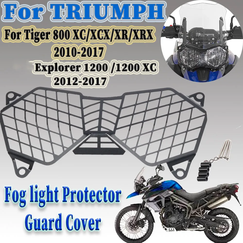 

Headlight Protector Grille Light Cover Protective Guard For Triumph Tiger 800 XR XRX XC XCX & Explorer 1200/1200 XC 2010~2017