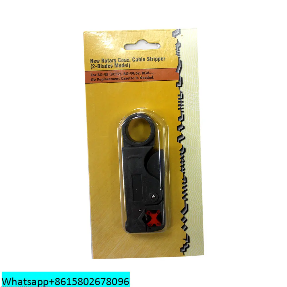 Rotary Type RG59/RG6/RG11 Coaxial Cable and 4~12mm Fiber Optic Cable Stripper Cutter
Rotary Type RG59/RG6/RG11 Coaxial Cable and 4~12mm Fiber Optic Cable Stripper Cutter
