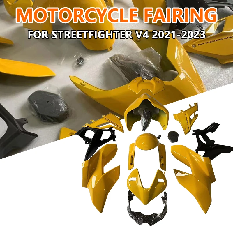 Обтекатель для мотоцикла Ducati Streetfighter V4 V4S 2021 2022 2023, корпус из АБС-пластика премиум-класса, желтый защитный чехол, комплект обтекателей
Обтекатель для мотоцикла Ducati Streetfighter V4 V4S 2021 2022 2023, корпус из АБС-пластика премиум-класса, желтый защитный чехол, комплект обтекателей