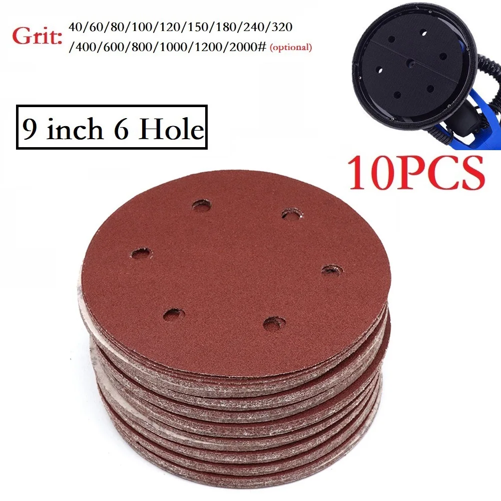 9inch Sandpaper 225mm 6 Hole Sanding Paper 40-2000grit Electric Wall Polisher Furniture Wood Products Grinding Polishing Metal
9inch Sandpaper 225mm 6 Hole Sanding Paper 40-2000grit Electric Wall Polisher Furniture Wood Products Grinding Polishing Metal