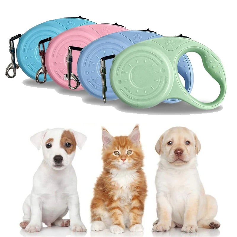 

3M/5M Retractable Pet Leashes Automatic Extending Flexible Puppy Cat Nylon Rope Leash For Small Dogs Outdoor Walking Running