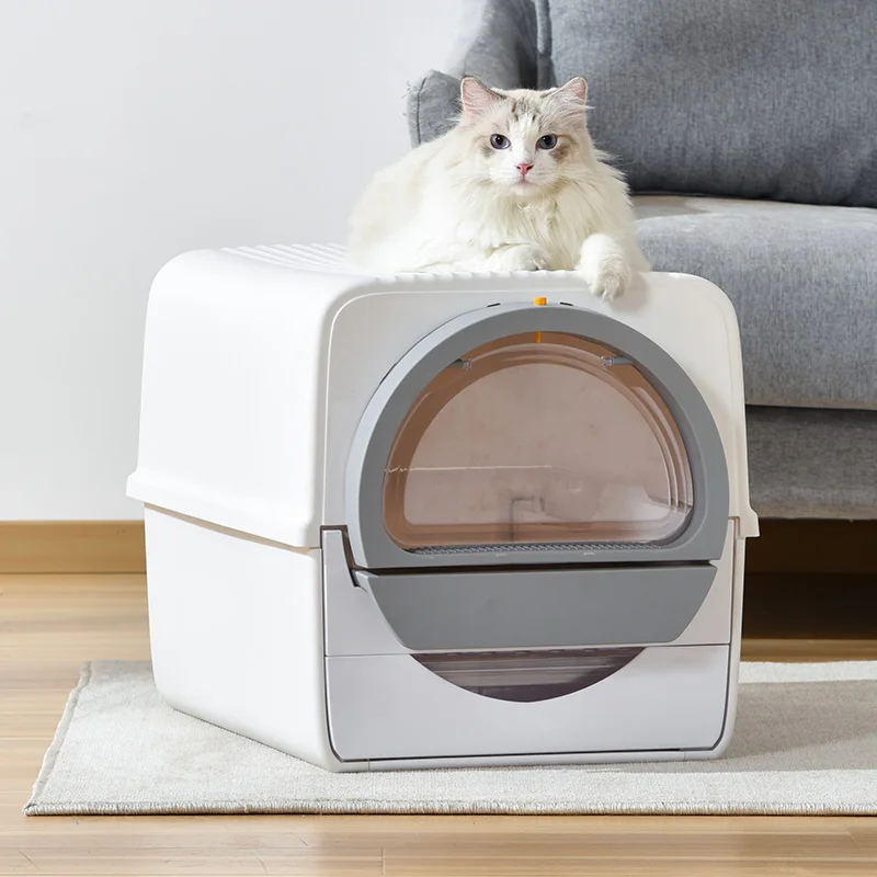 Large Plastic Durable Semi-automatic Cat Toilet Large Mechanical Pulling Cleaning Cat Litter Box
Large Plastic Durable Semi-automatic Cat Toilet Large Mechanical Pulling Cleaning Cat Litter Box