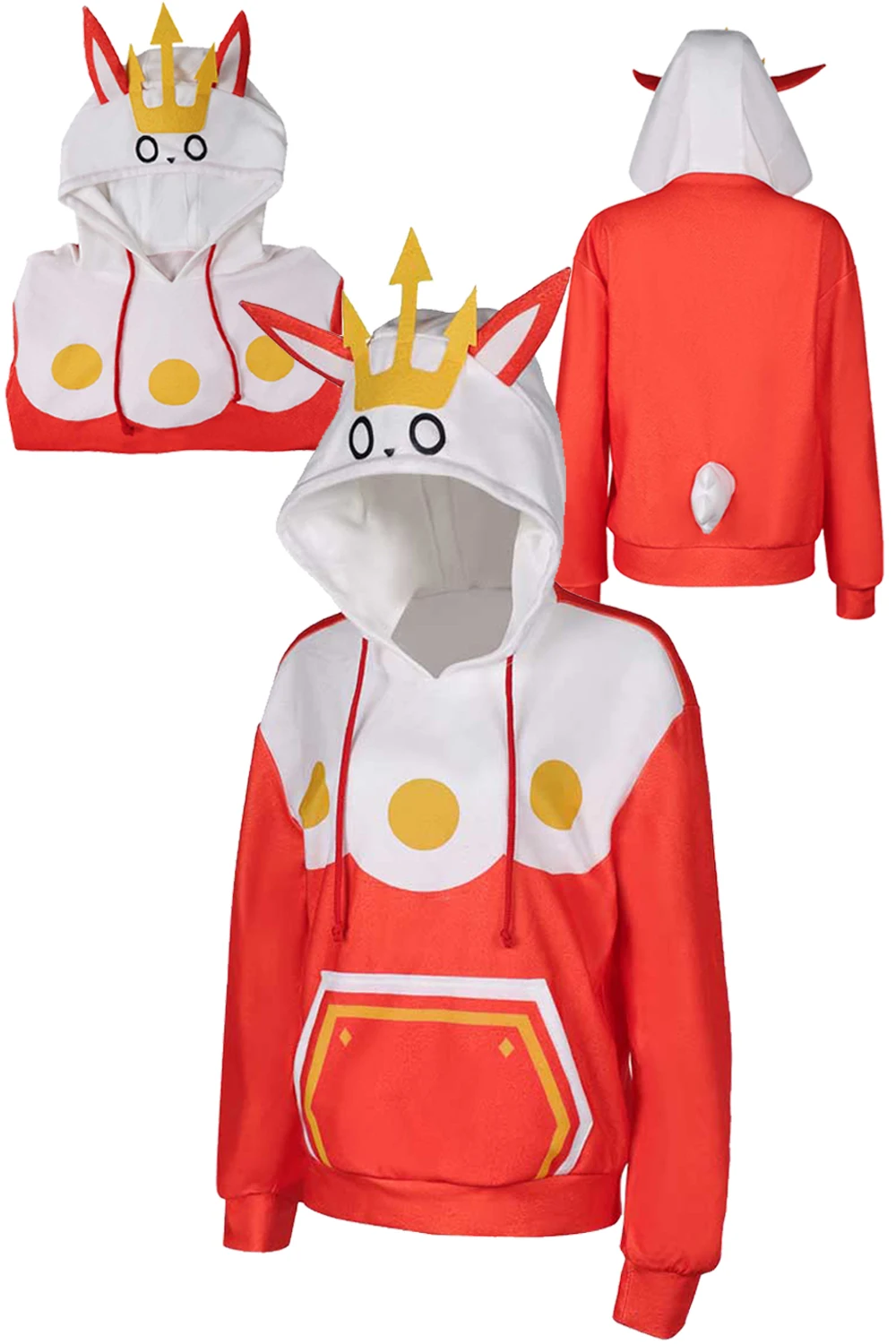 

Kingpaca Cosplay Casual Hoodies Costume Women Female Game Pal Cosplay World Roleplay Sweater Streetsuits Halloween Party Suit