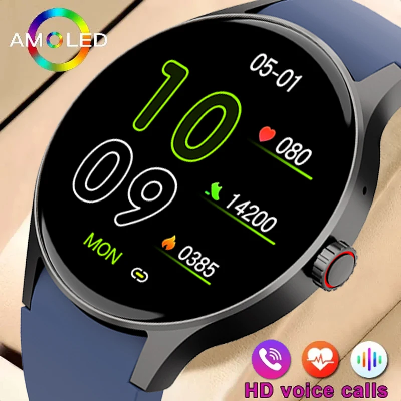 

Смарт-часы AMOLED, мужские часы с Bluetooth вызовом, голосовым ассистентом, на заказ, часы с циферблатом, умные женские часы, мониторинг здоровья, умные часы