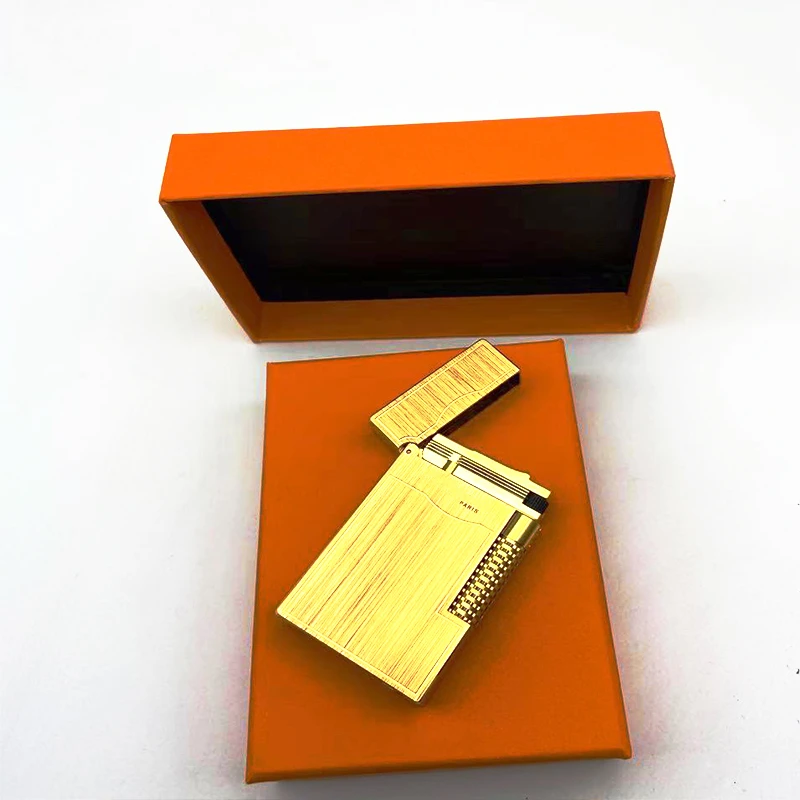 New Memorial Metal Drawing Vertical Stripes Luxury Tobacco Lighters Ping Sound Natural Lacquer Cigarette Smoking Butane Lighters
New Memorial Metal Drawing Vertical Stripes Luxury Tobacco Lighters Ping Sound Natural Lacquer Cigarette Smoking Butane Lighters