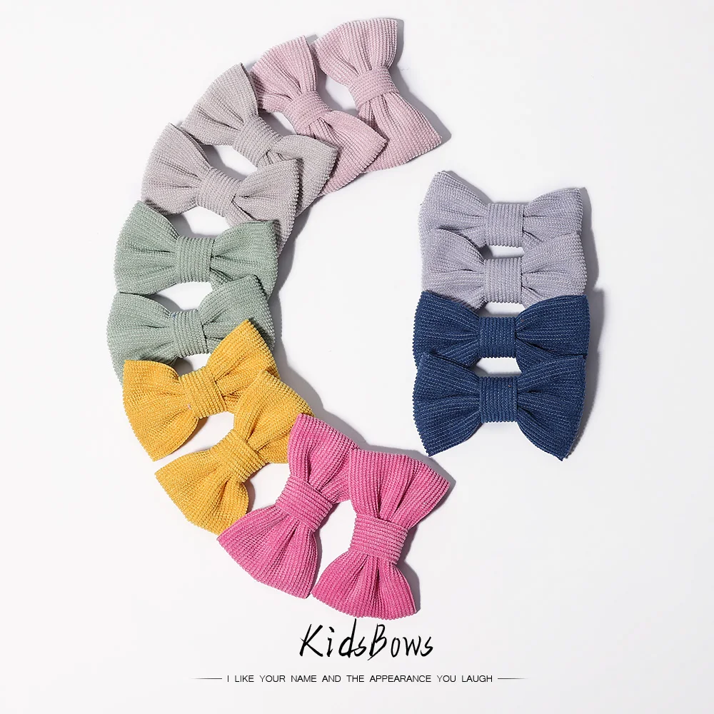 2pcs 2.7Inches Solid Color Corduroy Bows Hair Clip for Kids Girls Hairpins Barrettes Safety Clip Baby Headwear Hair Accessories
2pcs 2.7Inches Solid Color Corduroy Bows Hair Clip for Kids Girls Hairpins Barrettes Safety Clip Baby Headwear Hair Accessories