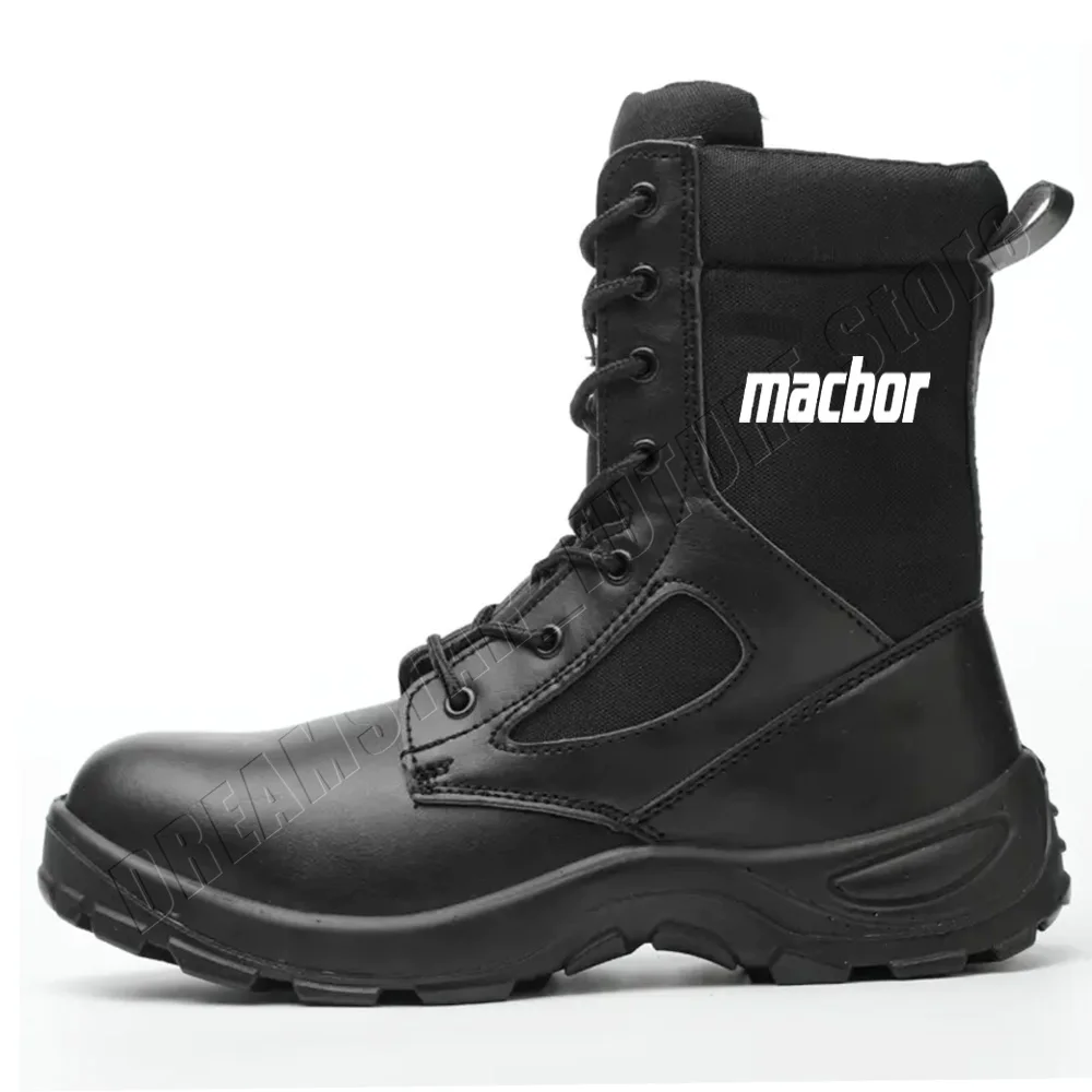 

For Macbor 2022 2023 2024 Motorcycle military boots stab proof and anti smashing desert combat adventure shoes