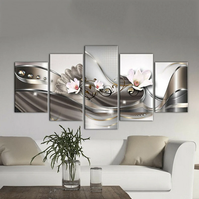 5Pcs In 1 Set Of Canvas Paintings Modern Flower Canvas Painting Wall Art Home Decor Picture Decor For Decorating Homes, Offices
5Pcs In 1 Set Of Canvas Paintings Modern Flower Canvas Painting Wall Art Home Decor Picture Decor For Decorating Homes, Offices