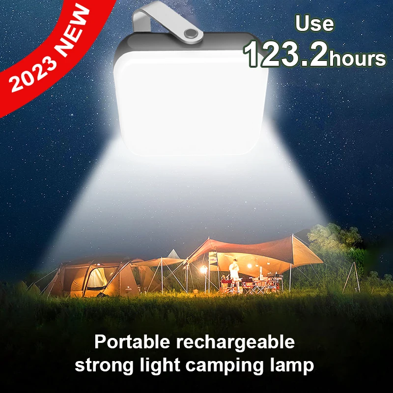 

Используйте 132 часа, супер яркий фонарь для кемпинга, перезаряжаемый USB, портативный фонарь для кемпинга, уличная лампа для палатки, рабочее техническое освещение
