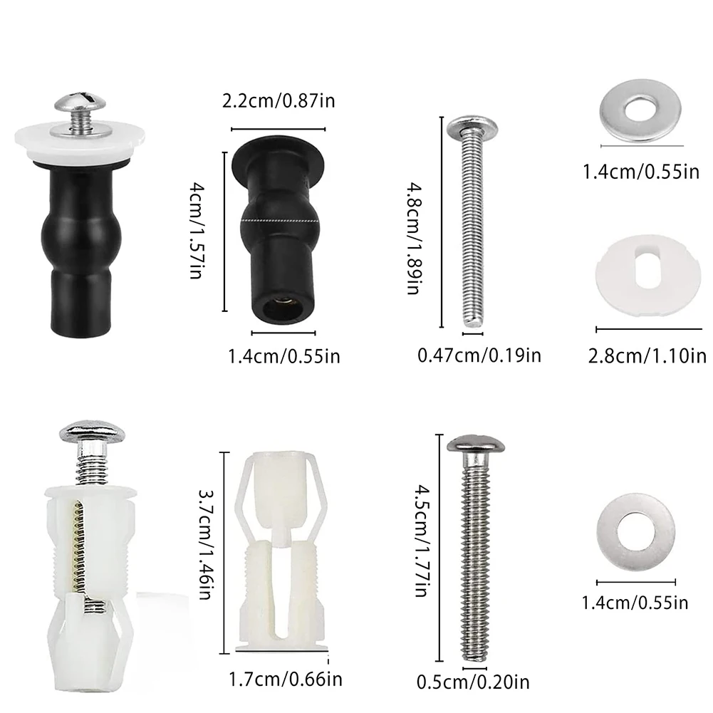 100% Brand New Indoor Toilet Seat Parts Home Expandable Ball High Quality Toilet Seat Bolts 1.4cm Washer Diameter
100% Brand New Indoor Toilet Seat Parts Home Expandable Ball High Quality Toilet Seat Bolts 1.4cm Washer Diameter