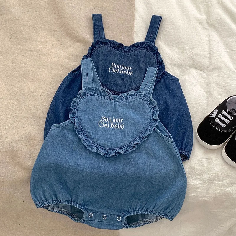 Korean Style Newborn Baby Girl Romper Sleeveless Denim Embroidery Toddler Baby Girls Jumpsuit Baby Girls Clothes For Summer
Korean Style Newborn Baby Girl Romper Sleeveless Denim Embroidery Toddler Baby Girls Jumpsuit Baby Girls Clothes For Summer