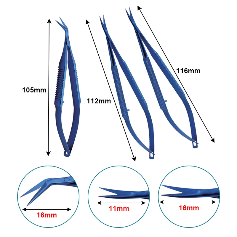 Titanium Alloy Castroviejo Corneal Scissors Conjunctiva Corneal Scissors Ophthalmic Eye Instrument
Titanium Alloy Castroviejo Corneal Scissors Conjunctiva Corneal Scissors Ophthalmic Eye Instrument