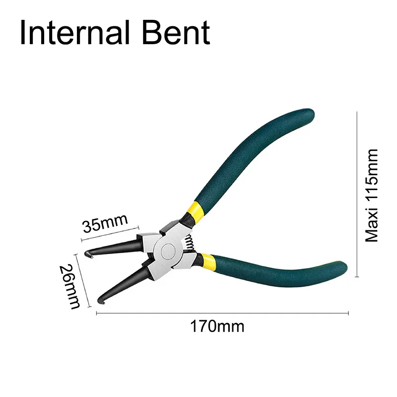 

7" Internal Bent Nose Circlip Snap Ring Plier