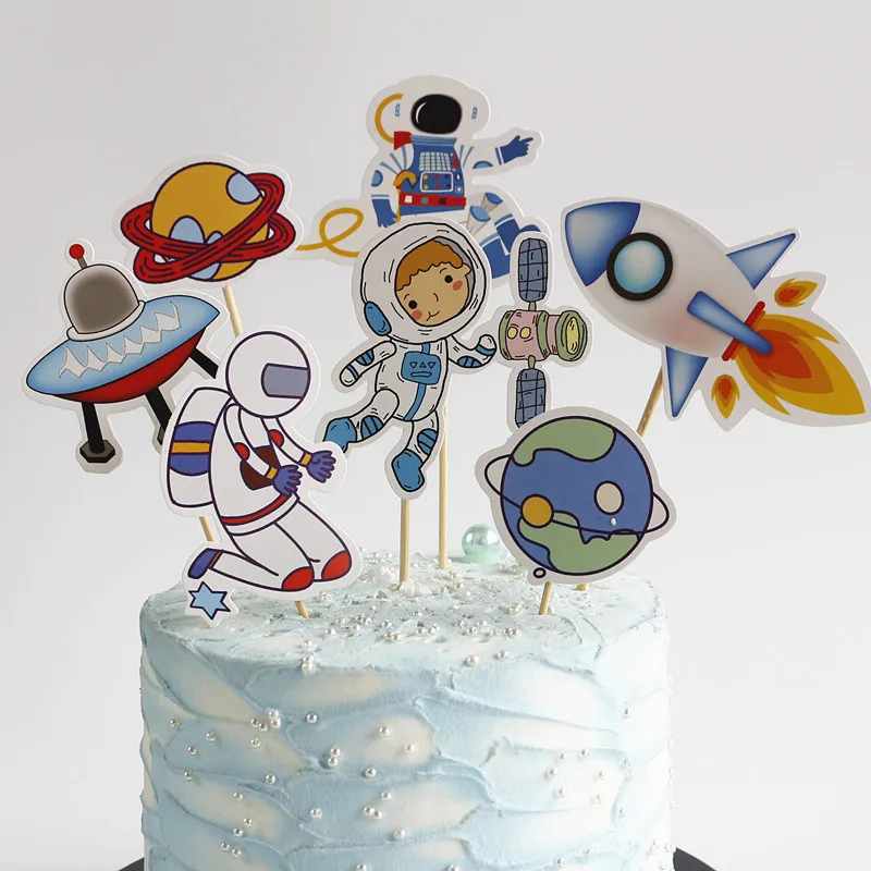 8pcs Space Astronaut Cupcake Toppers Rocket Cake Decoration Earth Cake Toppers for Space Theme Party Kids planets Birthday Party
8pcs Space Astronaut Cupcake Toppers Rocket Cake Decoration Earth Cake Toppers for Space Theme Party Kids planets Birthday Party