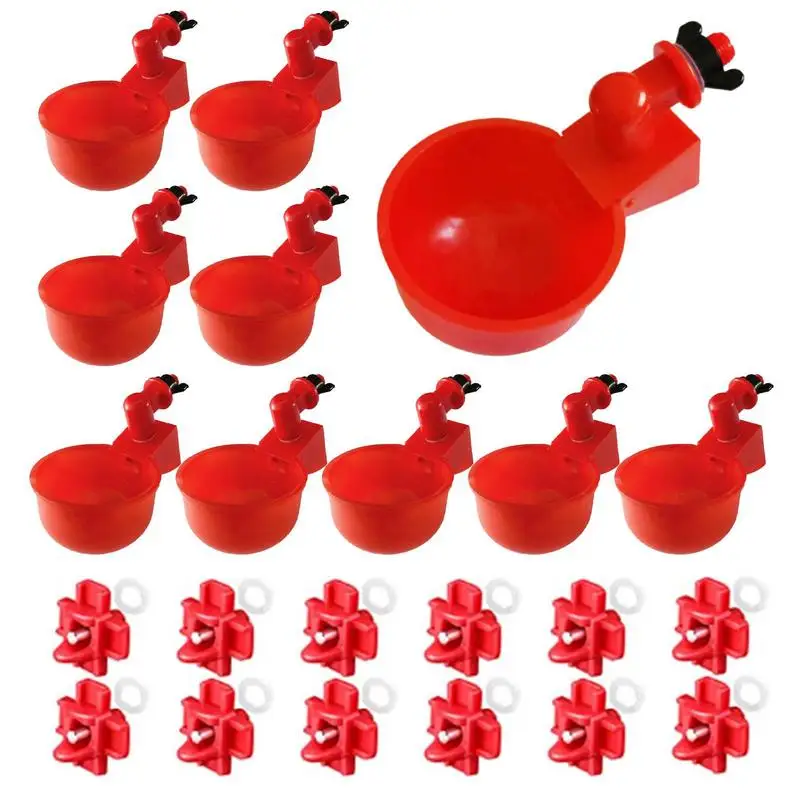 

Chicken Waterer Cups 5pcs Automatic Chicken Watering Cups Chicken Water Cups Poultry Water Feeder Kit Poultry Drinking Bowl For