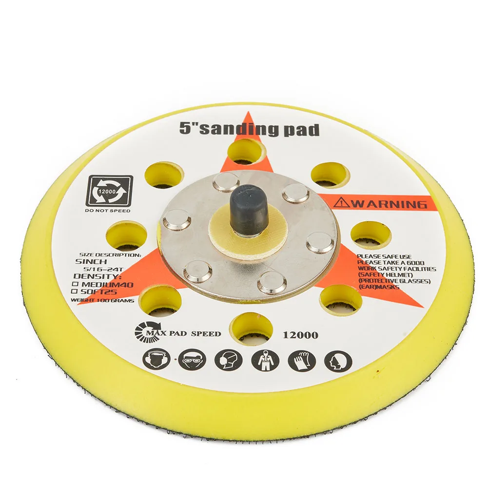 Backing Pad 125mm 5in 5inch/125mm Diameter 8holes Polisher Sponge 1pc New Nice Backing Sanding Pad Power Tool
Backing Pad 125mm 5in 5inch/125mm Diameter 8holes Polisher Sponge 1pc New Nice Backing Sanding Pad Power Tool