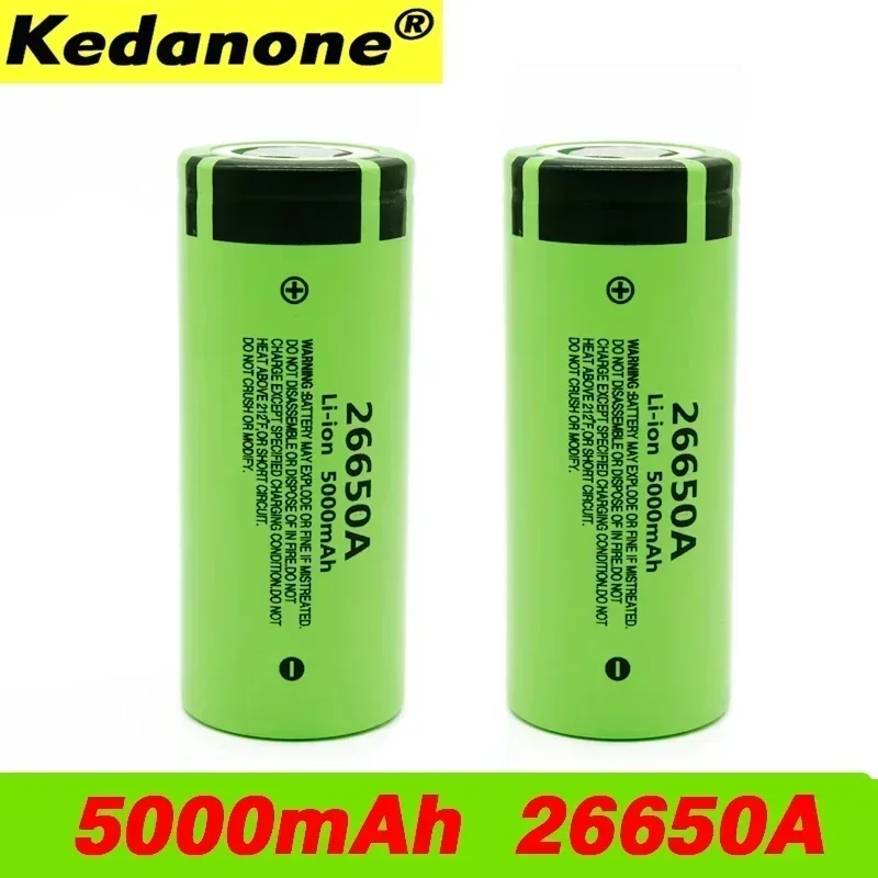 100% Original New Battery For Panasonic 26650A 3.7V 5000mAh High Capacity 26650 Li-ion Rechargeable Batteries 
100% Original New Battery For Panasonic 26650A 3.7V 5000mAh High Capacity 26650 Li-ion Rechargeable Batteries