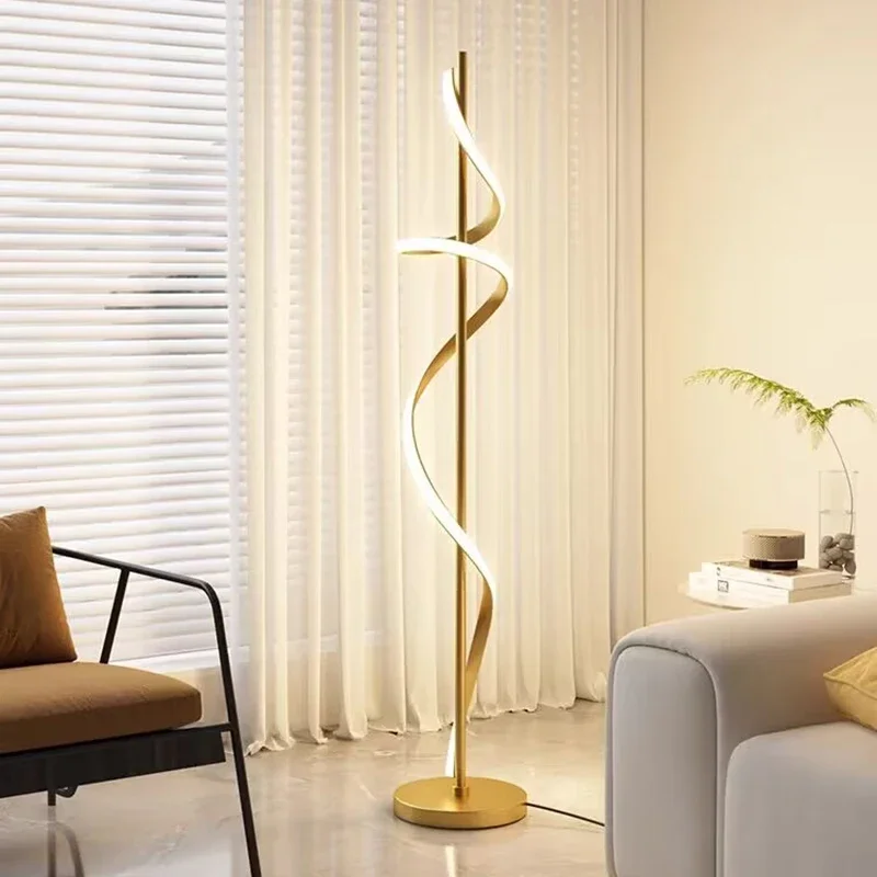 Nordic LED Floor Lamp Luxury Line Design Light Bedroom Bedside Living Study Simple Revolve Milieu Indoor Home Decorative Fixture
Nordic LED Floor Lamp Luxury Line Design Light Bedroom Bedside Living Study Simple Revolve Milieu Indoor Home Decorative Fixture