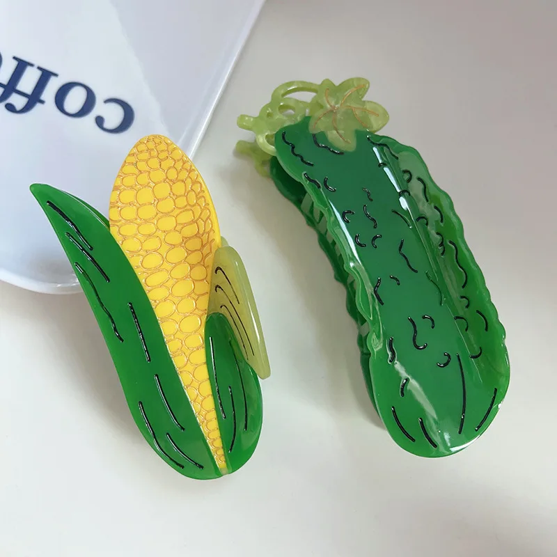 

New Bitter Gourd Hair Claw in Acetate Corn Hair Clips Styling Jewelry Gifts for Women Hair Accessories Headwear Gift For Girls
