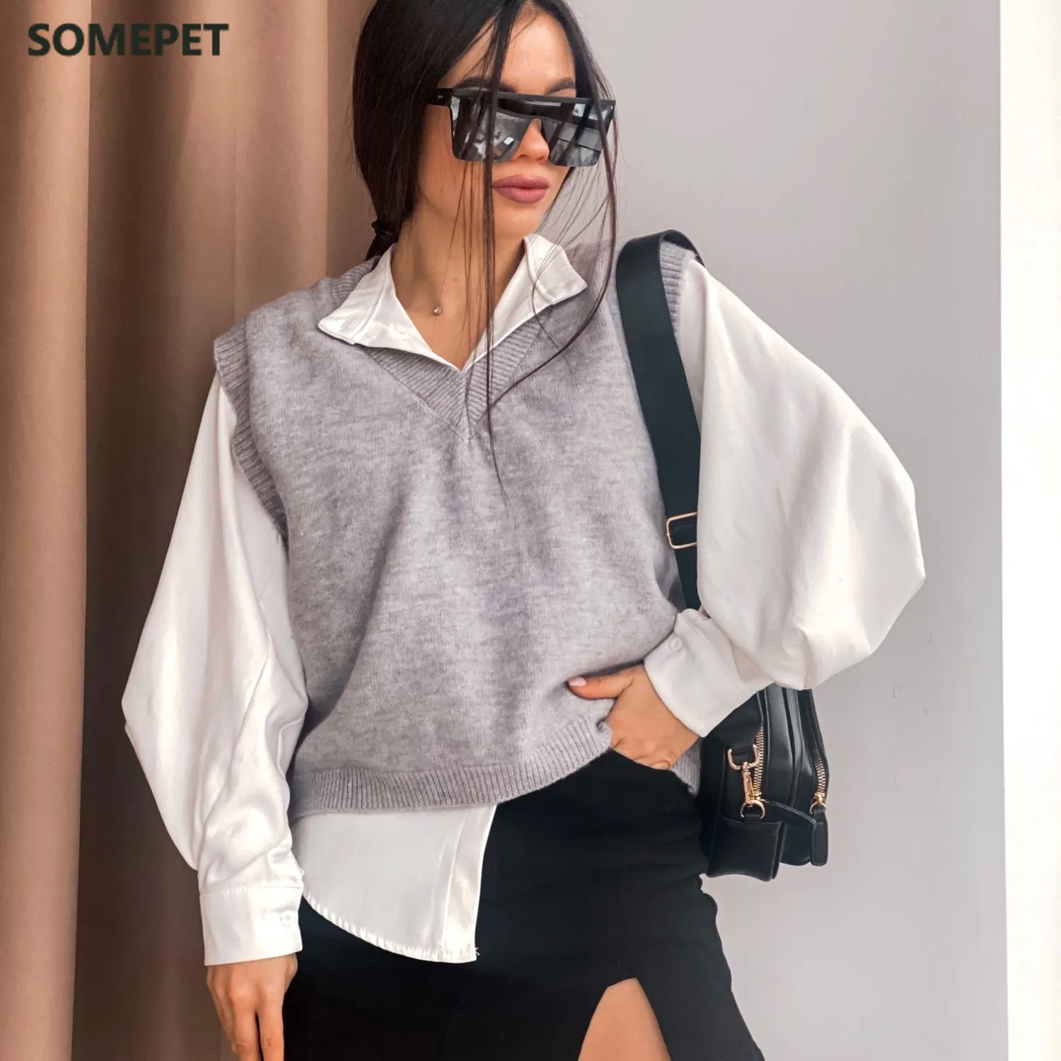 New Winter Women Knitted Sweaters Pullovers Sleeveless Loose Casual Ladies Basic Sweater Vest Female Chic Tops
New Winter Women Knitted Sweaters Pullovers Sleeveless Loose Casual Ladies Basic Sweater Vest Female Chic Tops